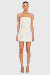 Fae Pink Mini Dress in Somerset