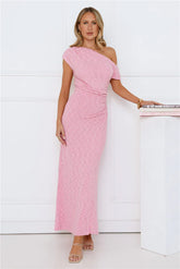 In My Style Era Off Shoulder Maxi Dress