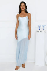 Silky Kiss Satin Maxi Dress