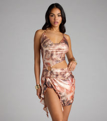 Glow Mode Activated Leopard Mini Dress