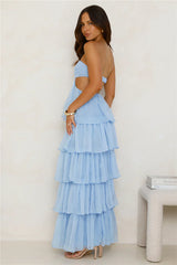 Luxe Mode Strapless Maxi Dress