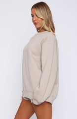 Love You Forever Oversized Sweater Moon